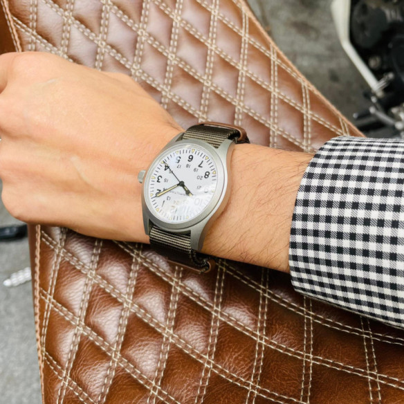 Hamilton Campo Meccanico Kaki 42Mm - Campo di Khaki