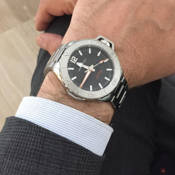 Hamilton Khaki Navy Frogman Auto - Khaki Navy