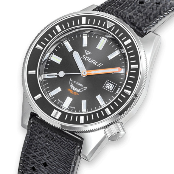 Squale Matic Black Rubber - SQUALE