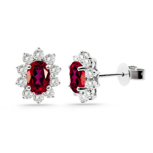 Pendientes Rubi Orla 1.60 Ct. - Brincos de Rubi