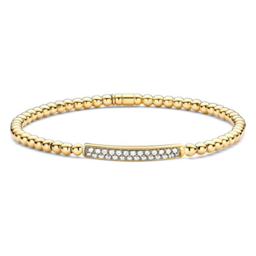 Pulsera de Diamantes y Oro Elástica Barra Media Colette - Bracelets de diamant
