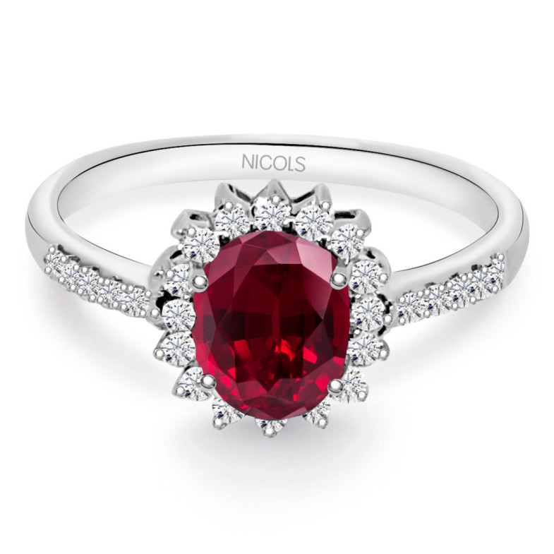 Anello Orla Dalia con rubino 0,95 - ANELLI