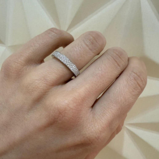 Anillo Diamantes Azalea 0.50 Oro Blanco - Talla Brillante 2