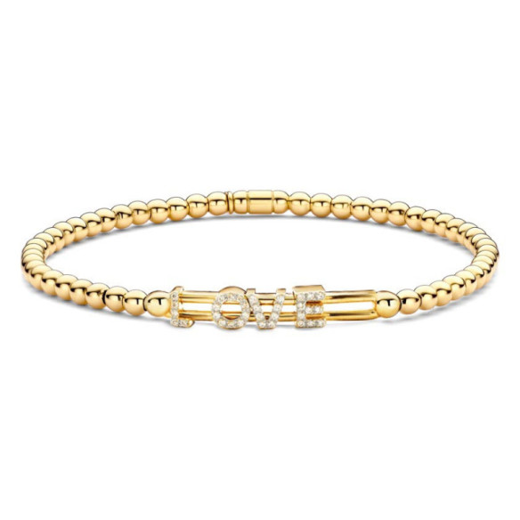 Pulsera Elástica de Oro y Diamantes LOVE Colette - Pulseras de Diamantes