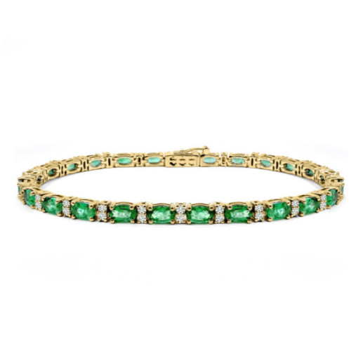 Pulsera esmeraldas y diamantes Riviere Royal - PULSERAS