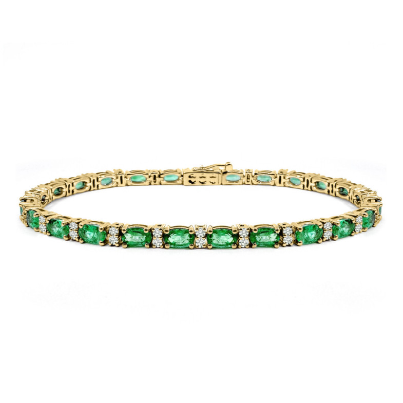 Pulsera esmeraldas y diamantes Riviere Royal - PULSEIRAS