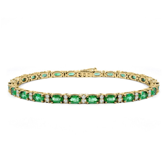 Pulsera esmeraldas y diamantes Riviere Royal - PULSERAS