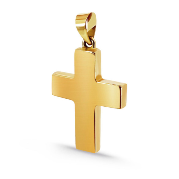 Cruz Oro Amarillo Semimaciza 28x18x3mm - Attraversa
