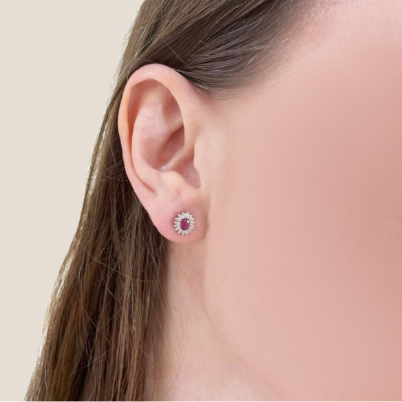 Pendientes Rubi Oval Detail - Pendientes de Rubi
