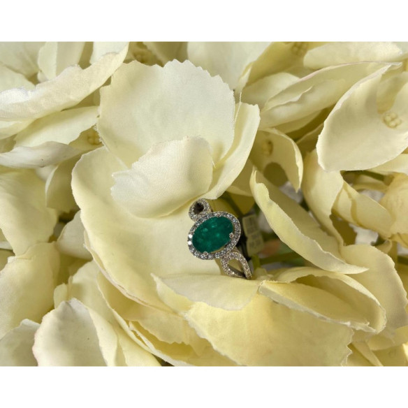 Anillo Diamantes Esmeralda Royal Jewels - Anillos de Esmeralda