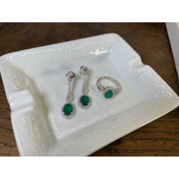 Emerald Diamond Ring ROYAL JEWELS - Emerald rings