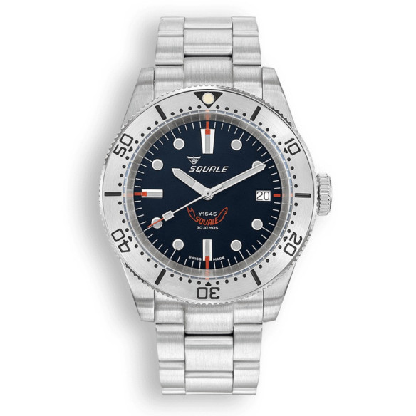 Squale 1545 Steel Black Bracelet - SQUALE