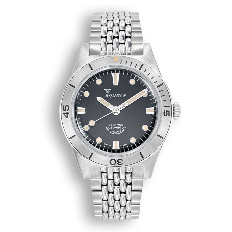 Squale Super-Squale Sunray Black Bracelet - SQUALE