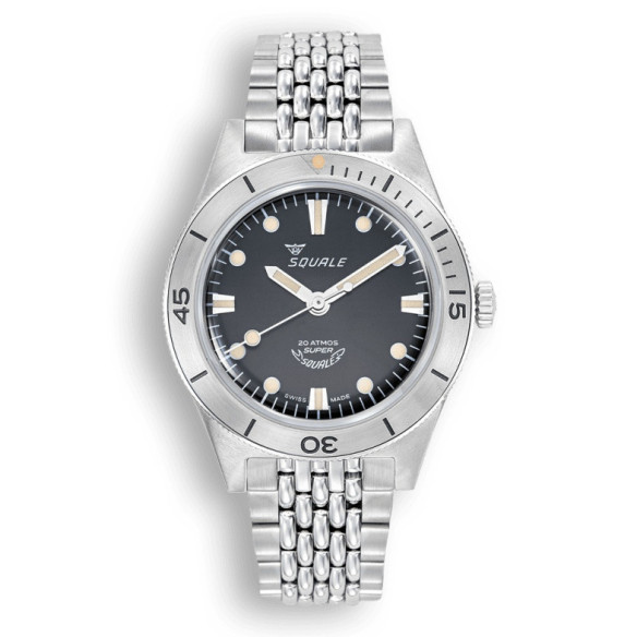 Squale Super-Squale Sunray Black Bracelet - SQUALE