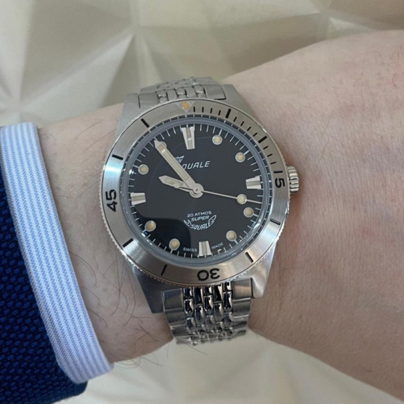Squale Super-Squale Sunray Black Bracelet - SQUALE