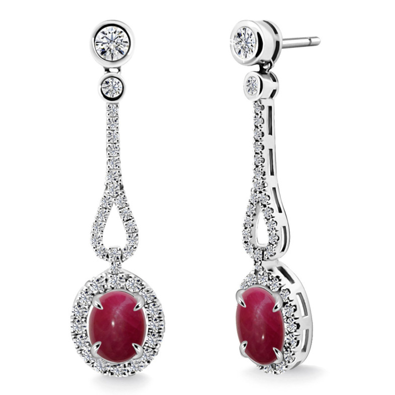 Pendientes Diamantes Rubí Royal Jewels - Alta Joyería