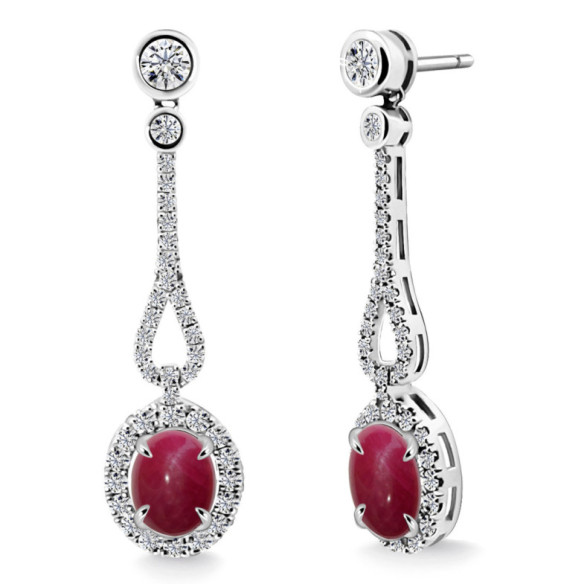 Pendientes Diamantes Rubí Royal Jewels - Alta Joyería