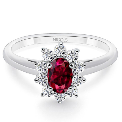 Anillo Rubi Dalia 0.80 - Bagues de fiançailles d'anniversaire