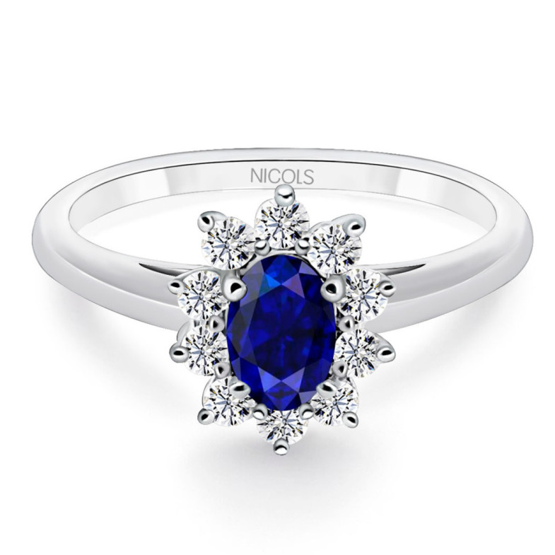 Anillo Zafiro Dalia 0.70 - Bagues en saphir