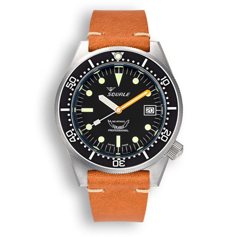 Squale 1521 Black Blasted Leather - SQUALE