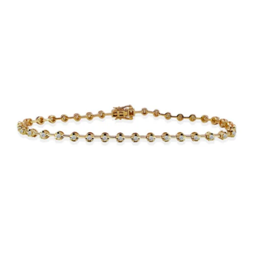 Pulsera Diamantes Riviere Barritas 0.60Ct. - Pulseras de Diamantes