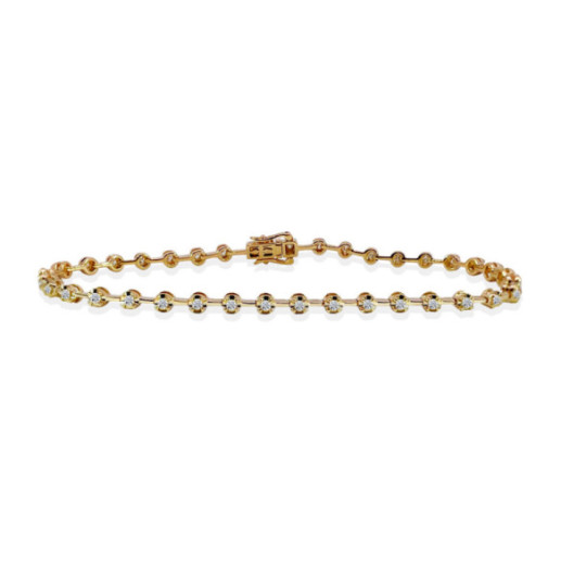 Pulsera Diamantes Riviere Barritas 0.60Ct. - Pulseras de Diamantes