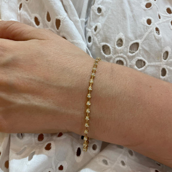 Pulsera Diamantes Riviere Barritas 0.60Ct. - Pulseras de Diamantes