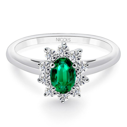 Anillo Esmeralda Dalia 0.60 - ANILLOS