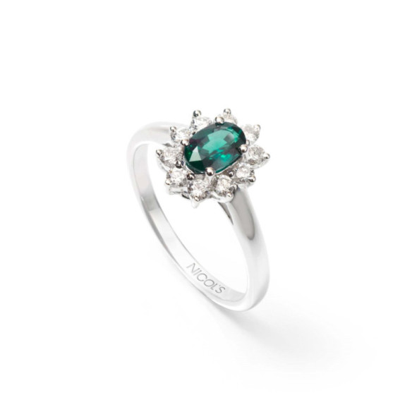 Anillo Esmeralda Dalia 0.60 - ANILLOS
