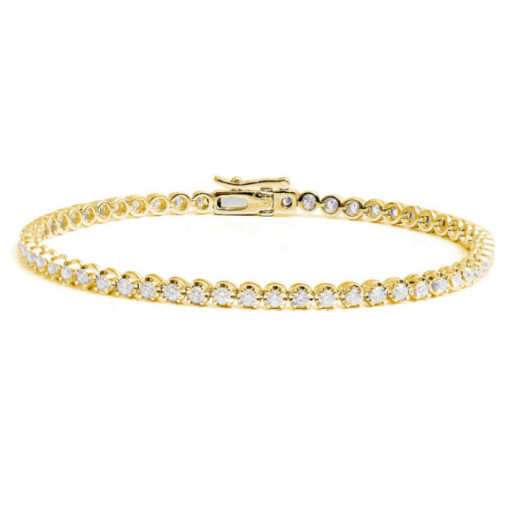 Riviere Diamond Bracelet Two Carat Claws - Diamond bracelets