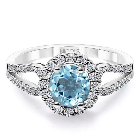 Anello con diamanti e zirconi Royal Jewels - Anelli altre pietre preziose