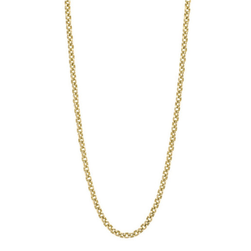 Cadeia de ouro 18K Eslabon Oval 8X6 60Cm - Correntes de ouro homem
