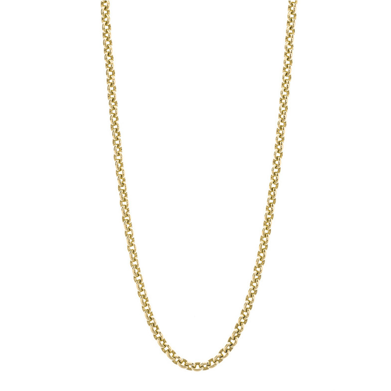 Catena d'oro 18K Eslabon Oval 8X6 60Cm - Catene d'oro uomo