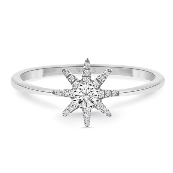 Star Gold Ring LITTLE DETAILS - Diamond Rings