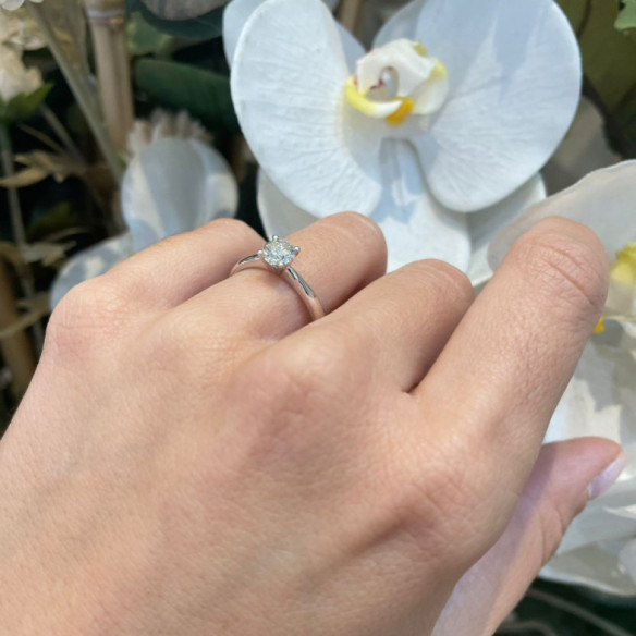 Anillo Solitario 2,5ct Diamante Frida Oro Blanco - Anillos Diamante mayor 2 ct