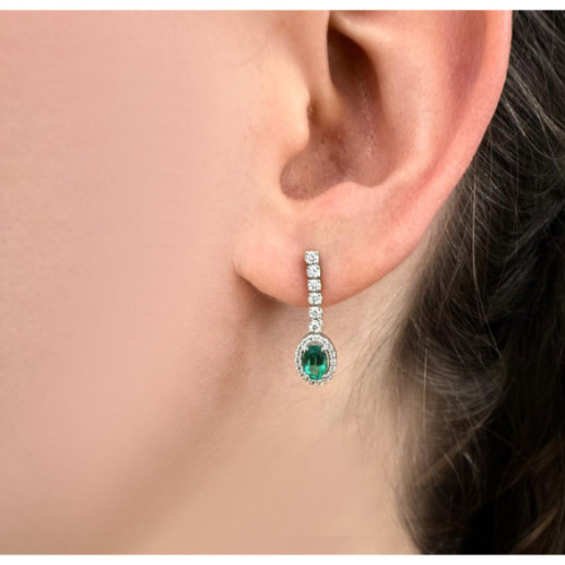Pendientes Riviere y Orla Sunset 1,20ct. - Pendientes de Diamantes 2