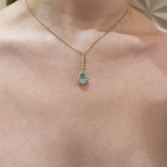 Collar Red Carpet Paraiba Pera - Alti gioielli
