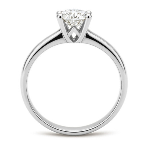 Anillo diamante 1ct Frida solitario oro blanco 18K - Talla Brillante 2