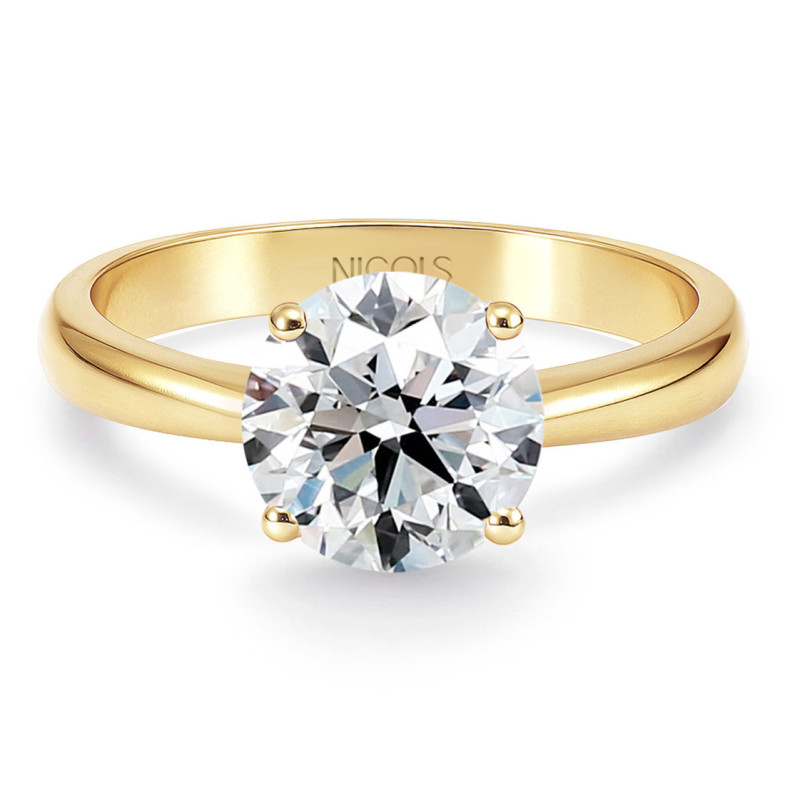 Anillo diamante 1ct Frida solitario oro amarillo 18K - Or jaune solitaire