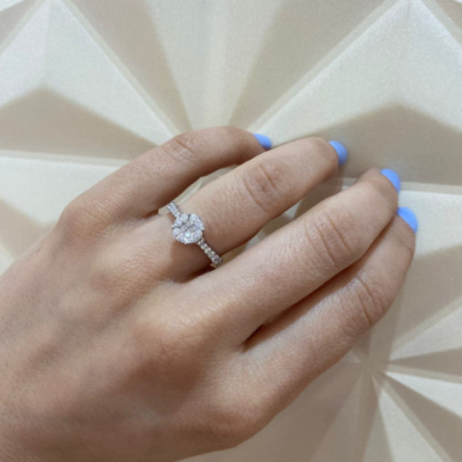 Roseton Diamond Ring 0.97 Ct Diamond Classic - Brillant 2