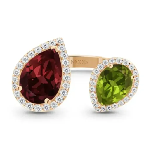 The Octopus Pear Diamond Ring - Rings other precious stones