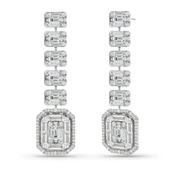Pendientes Diamantes Minerva Red Carpet - largos