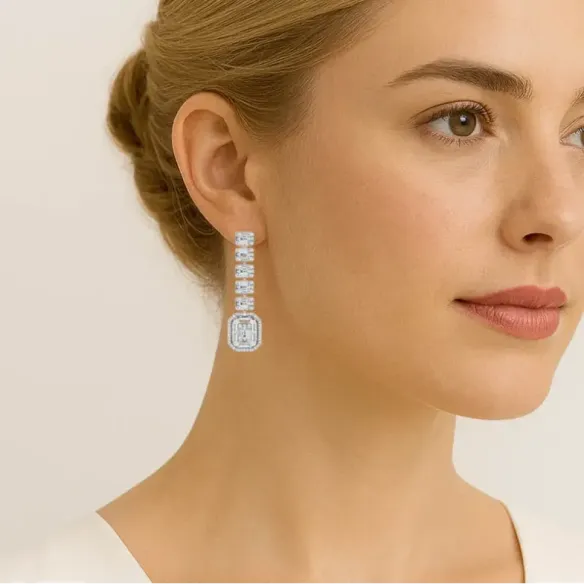 Pendientes Diamantes Minerva Red Carpet - lungo