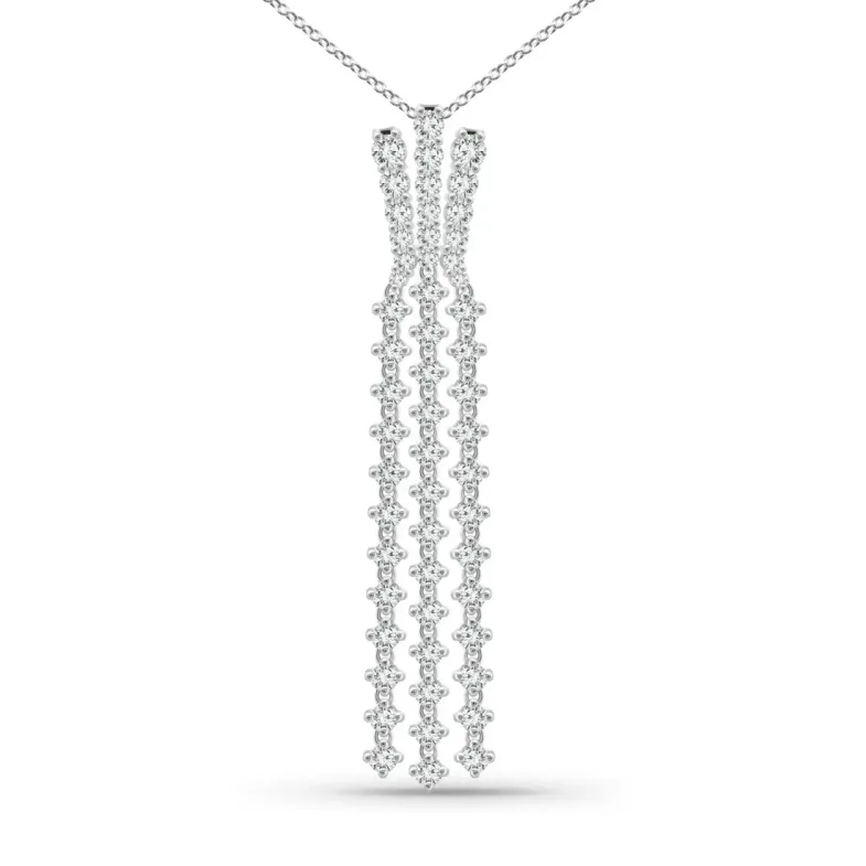 Colgante Diamantes Triple Riviere Constelación - Collares de Diamantes