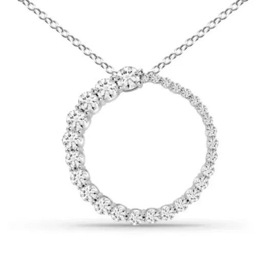 Collar Riviere círculo disminución Solstice - Collane di diamante
