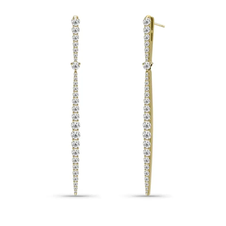 Pendientes Diamantes  Riviere Constelación - Pendientes de Diamantes