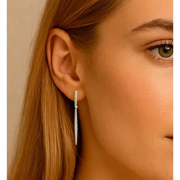 Riviere Constellation Diamond Earrings - Diamond Earrings