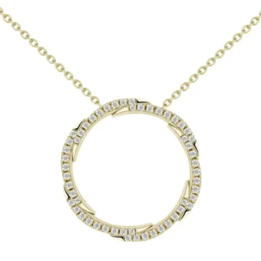Collar Círculo de vida Snake - Collares de Diamantes