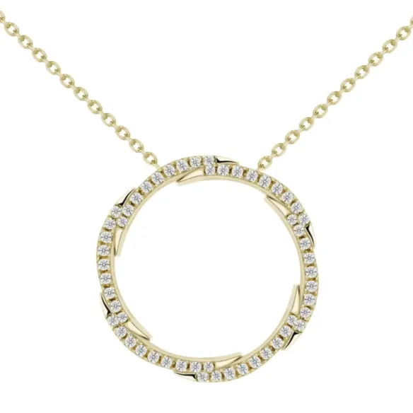 Collar Círculo de vida Snake - Collares de Diamantes