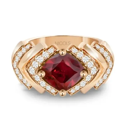 Anillo Red Carpet 1980 - Anillos Otras Piedras Preciosas